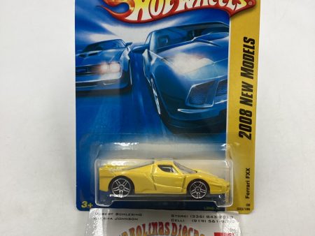 2008 Hot wheels #033 Ferrari FXX Yellow Crease by J Hook SR Fashion