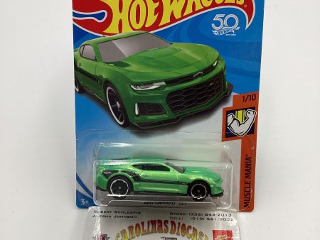 2018 Hot Wheels #188 2017 Camaro ZL1 Green 13F For Sale