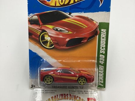 2012 Hot Wheels Treasure Hunt #59 Ferrari 430 Scuderia Red Card not Perfect 273A Cheap