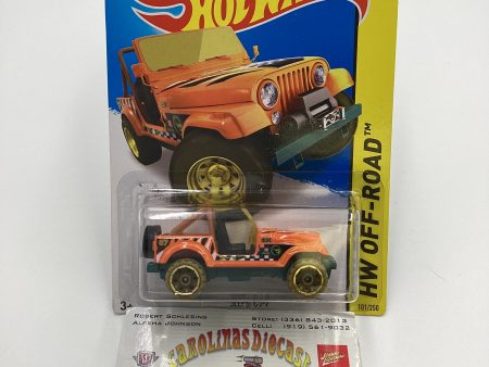 2015 Hot Wheels Treasure Hunt #101 Jeep CJ-7 277B Sale