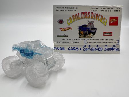 Monster Jam Mini Series 16 #735 Blue Thunder Clear Chase Online Sale