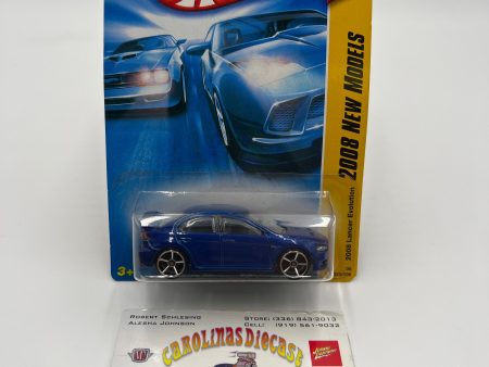 2008 Hot Wheels New Models #23 2008 Lancer Evolution Blue Discount