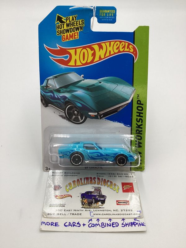 2014 Hot Wheels Kmart Exclusive #214 69 Corvette Light Blue 237F Sale