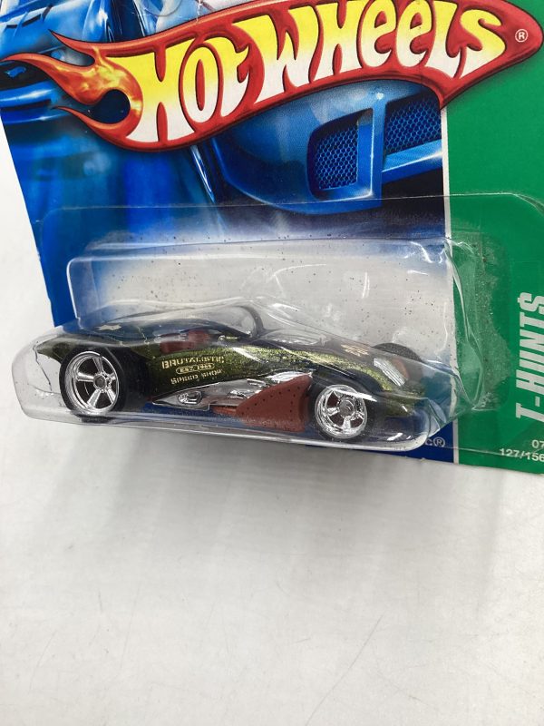 2007 Hot Wheels Super Treasure Hunt #127 Brutalistic Short Card with protector Online now