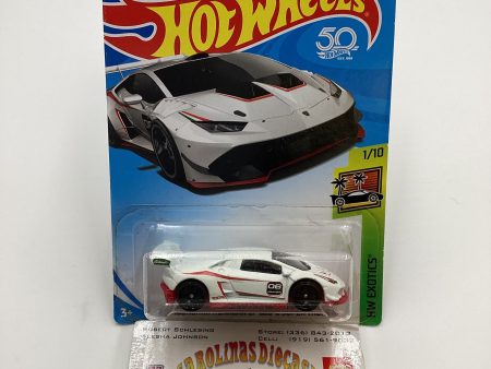 2018 Hot Wheels #150 Lamborghini Huracan LP 620-2 Super Trofeo White 101C For Discount