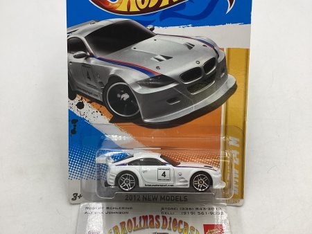 2012 Hot Wheels #018 BMW Z4 M White 107H Hot on Sale