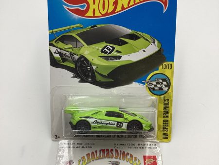 2017 Hot wheels #319 Lamborghini Huracan LP 620-2 Super Trofeo Green 101C For Sale