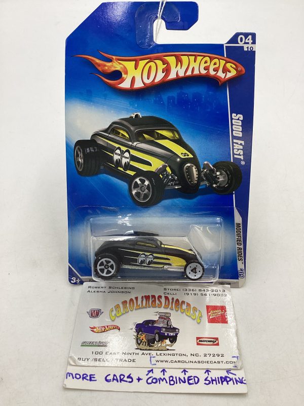 2009 Hot Wheels #160 Sooo Fast Black Mooneyes 97E Online now