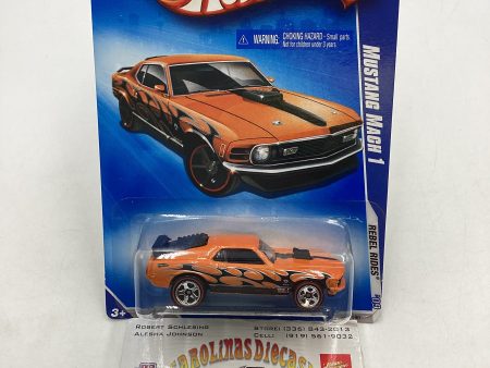 2009 Hot Wheels #144 Mustang Mach 1 Orange Walmart Exclusive 238E Discount