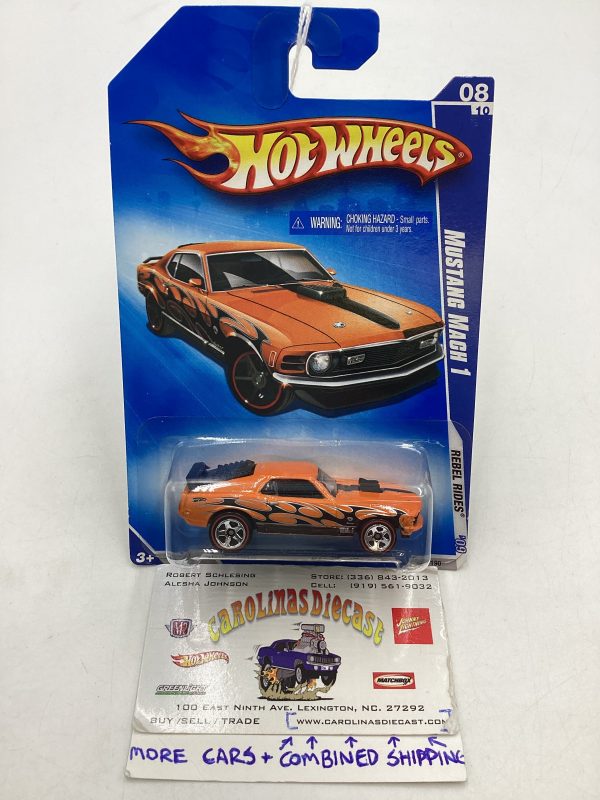 2009 Hot Wheels #144 Mustang Mach 1 Orange Walmart Exclusive 238E Discount