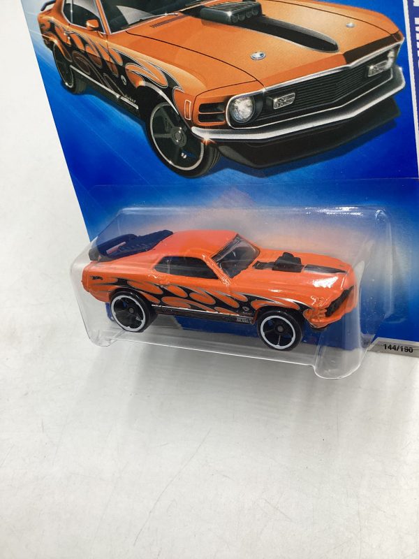 2009 Hot Wheels #144 Mustang Mach 1 Orange 23D Online Sale