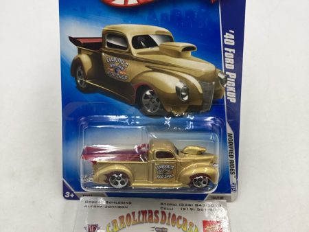 2009 Hot Wheels Modified Rides #164 40 Ford Pickup Gold 5 Dot Wheels 28E Hot on Sale