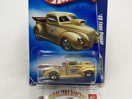 2009 Hot Wheels Modified Rides #164 40 Ford Pickup Gold 5SP Wheels 23i Fashion