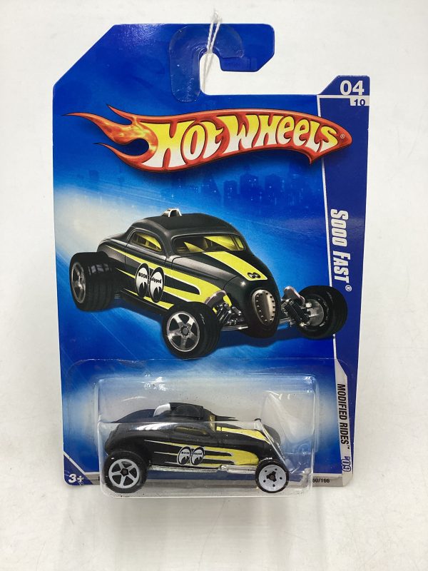 2009 Hot Wheels #160 Sooo Fast Black Mooneyes 97E Online now