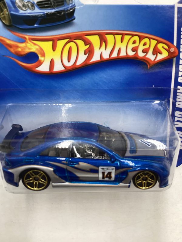 2009 Hot Wheels #152 Mercedes AMG CLK DTM Blue Online Sale