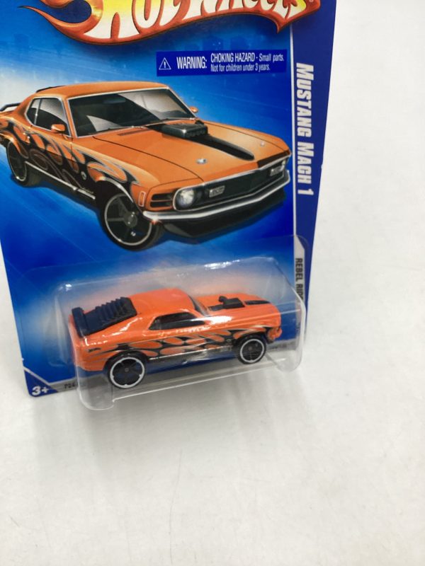 2009 Hot Wheels #144 Mustang Mach 1 Orange 23D Online Sale