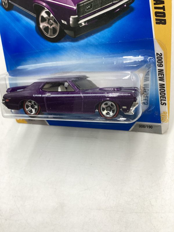 2009 Hot Wheels #008 69 Mercury Cougar Eliminator Purple Walmart Exclusive 235D Cheap