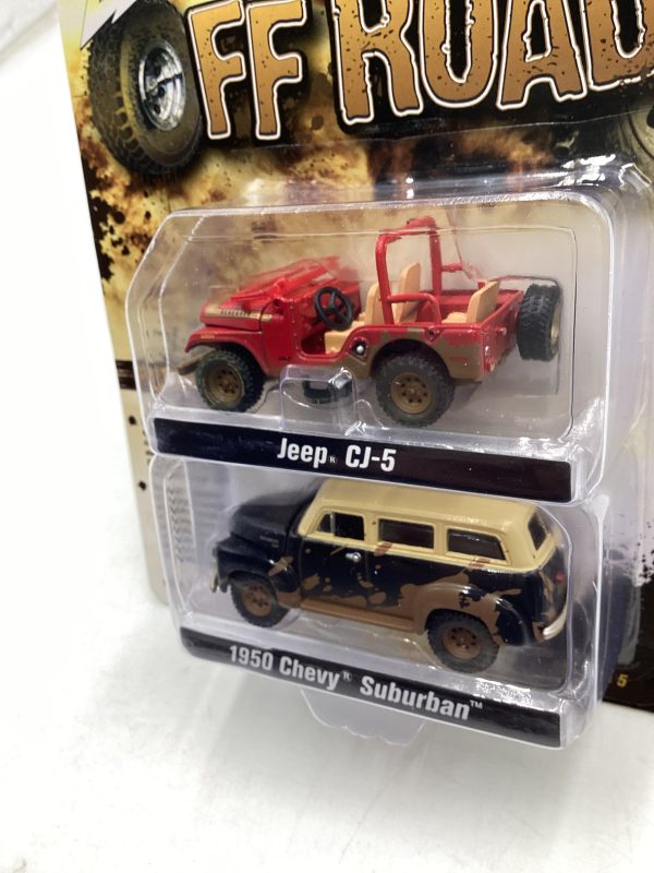 Johnny Lightning Off Road 1950 Chevy Suburban & Jeep CJ-5 230A on Sale