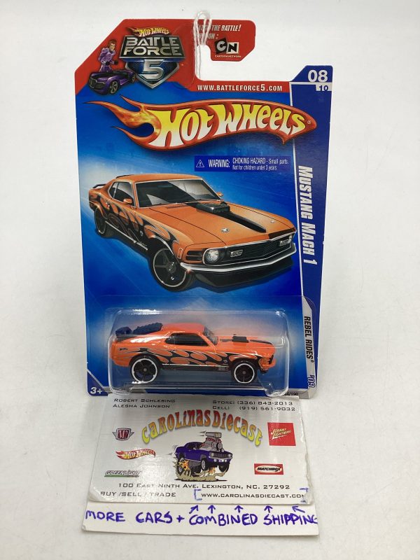 2009 Hot Wheels #144 Mustang Mach 1 Orange 23D Online Sale