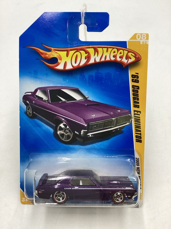 2009 Hot Wheels #008 69 Mercury Cougar Eliminator Purple Walmart Exclusive 235D Cheap