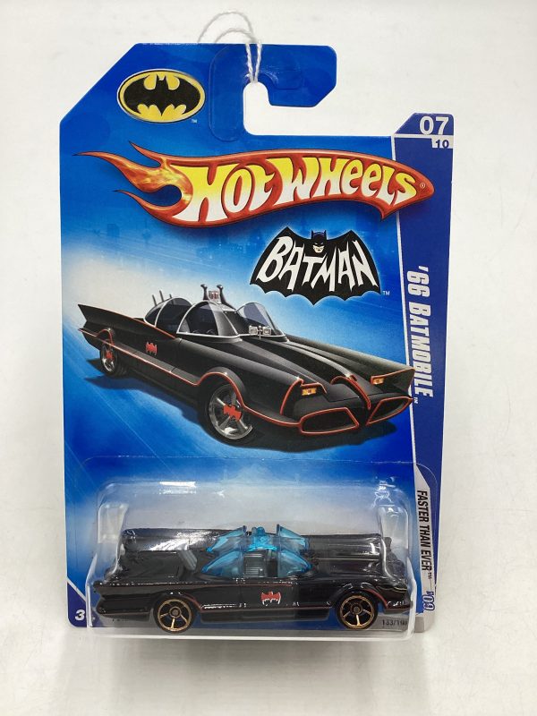 2009 Hot Wheels #133 66 Batmobile Black 123C Online