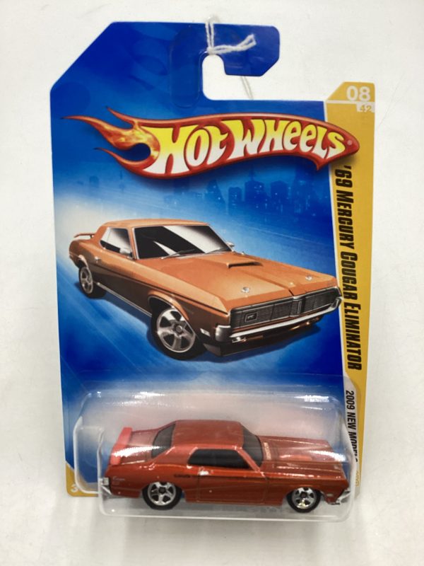 2009 Hot Wheels #008 69 Mercury Cougar Eliminator Orange 29G on Sale