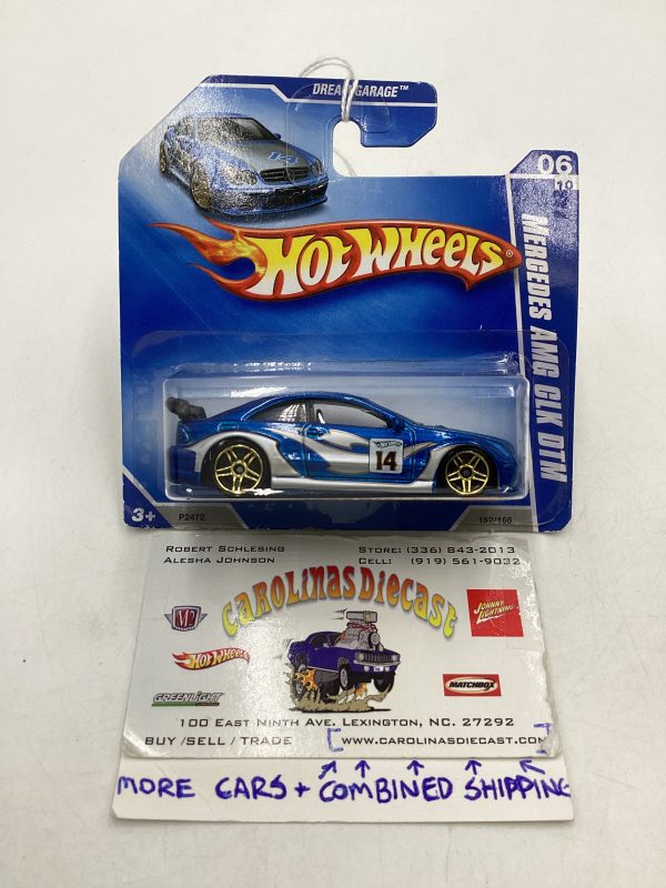 2009 Hot Wheels #152 Mercedes AMG CLK DTM Blue Online Sale