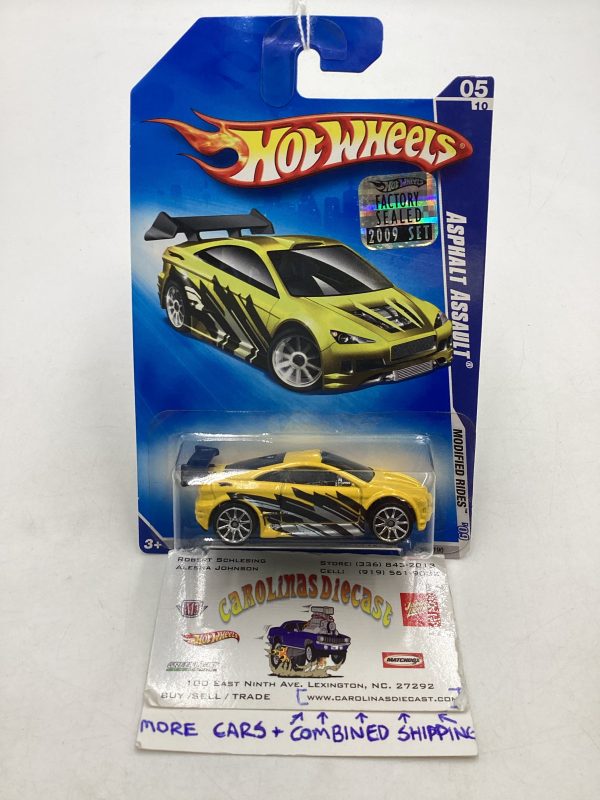 2009 Hot Wheels #161 Asphalt Assault Yellow Factory Sealed 95B Online now