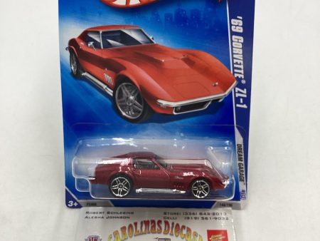 2009 Hot Wheels #148 69 Corvette ZL-1 Red 5F Fashion