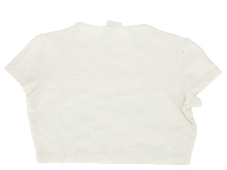 Chanel Cropped T-shirt White Hot on Sale