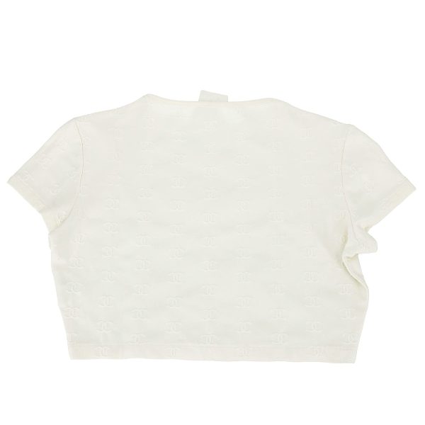 Chanel Cropped T-shirt White Hot on Sale