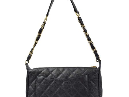 Chanel 2003-2004 Black Caviar Shoulder Bag Online Hot Sale