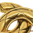 Chanel CC Brooch Pin Large Gold 1152 on Sale