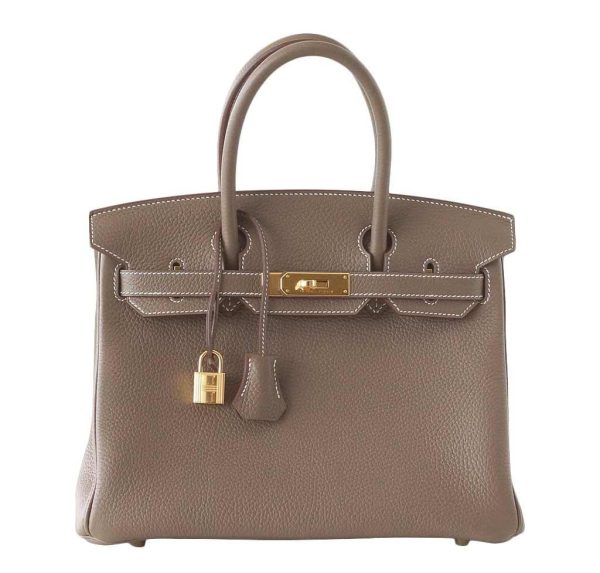 Hermes Birkin 30 Etoupe Togo Bag Fashion