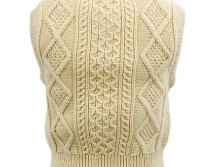 Chanel Vest Sweater Ivory 96A #38 Online