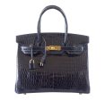 Hermes Birkin 30 Bleu Marine Porosus Crocodile Bag Online Sale