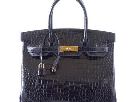 Hermes Birkin 30 Bleu Marine Porosus Crocodile Bag Online Sale