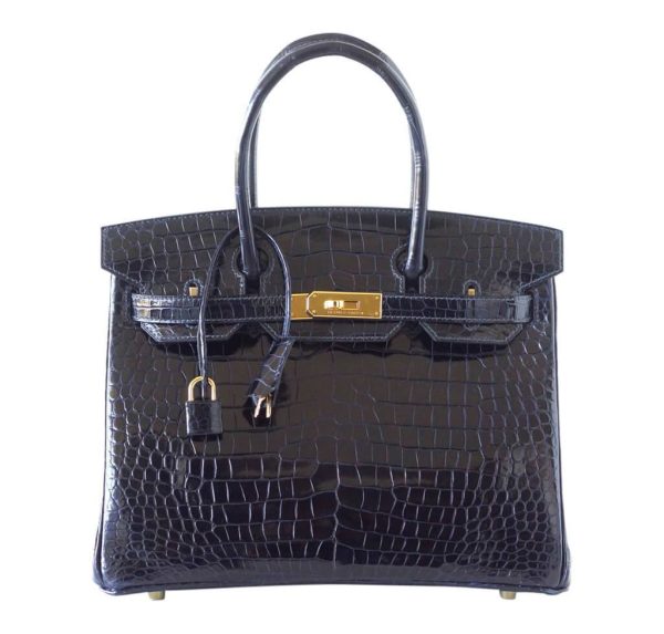 Hermes Birkin 30 Bleu Marine Porosus Crocodile Bag Online Sale