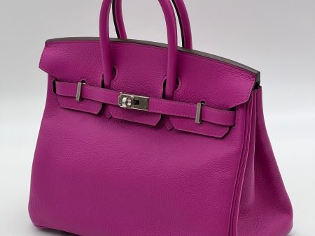 Hermes Birkin 25 Verso Magnolia   Capucine Novillo Leather Online now