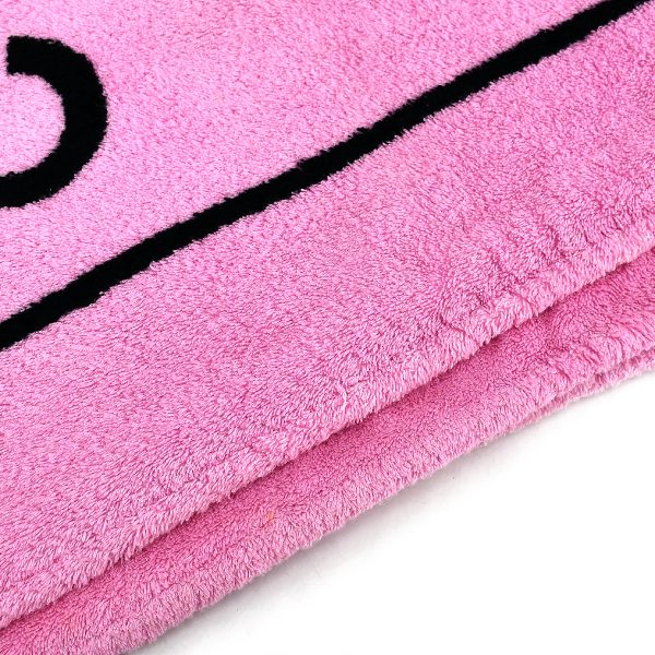 Chanel Logo Beach Towel Pink Small Good Cheap