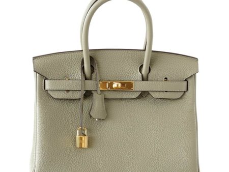 Hermes Birkin 30 Bag Sage Clemence Leather Fashion