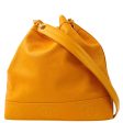 Chanel 1996-1997 Orange Caviar Triple CC Bucket Shoulder Bag Sale