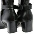 Chanel * Black Leather Short Boots Shoes #36 1 2 Online Sale