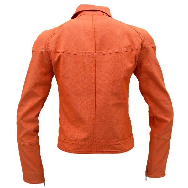 Chanel Sport Line Zip Up Jacket Orange 02S #38 Hot on Sale