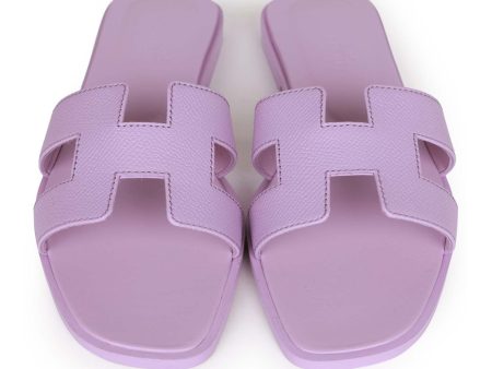 Hermes Oran Sandal Violet Amethyst Epsom 36.5 Online now