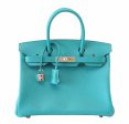 Hermes Birkin 30 Blue Paon Bag For Discount