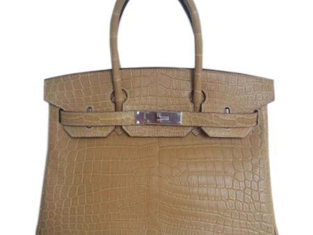 Hermes Birkin 30 Bag Paille Niloticus Crocodile Cheap