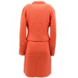 Chanel Setup Suit Jacket Dress Orange 97P #40 on Sale