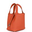 Hermes Picotin Lock 18 Orange Clemence Palladium Hardware Online now