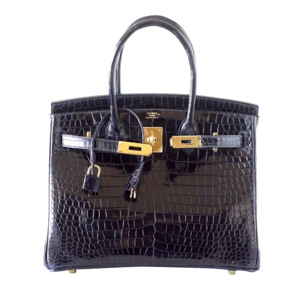 Hermes Birkin 30 Bleu Marine Porosus Crocodile Bag Online Sale